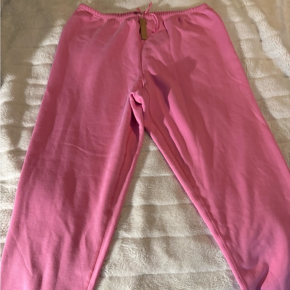 💖SKIMS COTTON FLEECE JOGGERS SWEATPANTS IN BUBBLEGUM XL NEW WITH TAGS - Picture 11 of 14